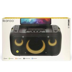 Ikarao Break X1 Altavoz Karaoke Recargable con Pantalla 13.3" 800W y 2 Micros 2