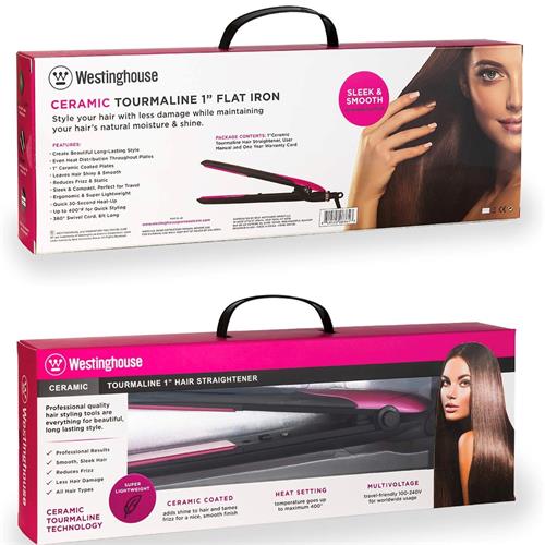 Westinghouse WH1126 Plancha Alisadora de Pelo con Turmalina