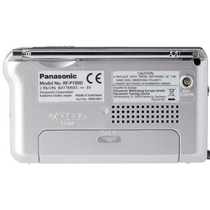Panasonic RF-P150D Radio Portátil AM/FM Pilas Plata 2