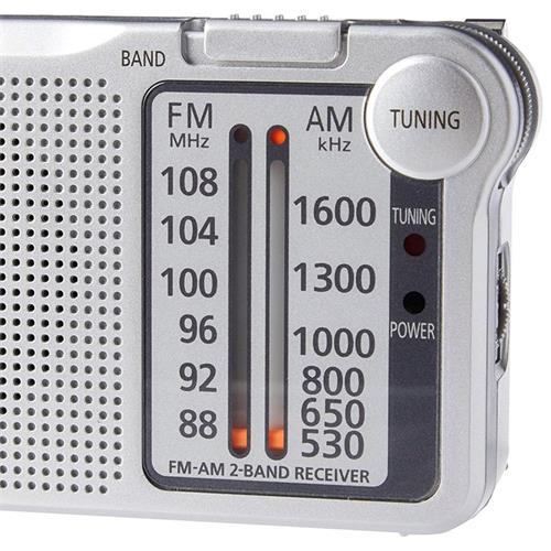 Panasonic RF-P150D Radio Portátil AM/FM Pilas Plata