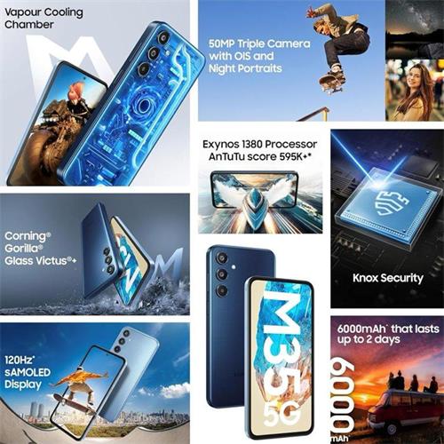Samsung Galaxy M35 5G 6GB 128GB Gray (SM-M356)