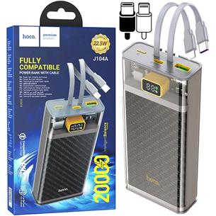 Hoco J104A Powerbank 20.000 mAH 22.5W con Cables USB-C y Lightning 2