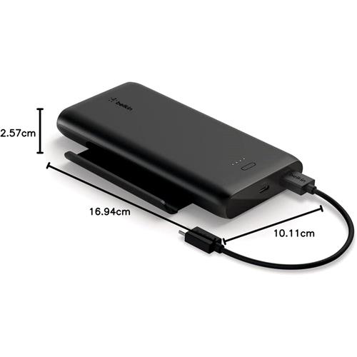 Belkin PowerBank 10.000 mAh 15W 2 x USB-A y 1x USB-C Negro (BPB011BTBK)