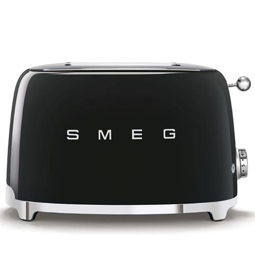 Smeg TSF01BLEU Tostadora Retro 2 Ranuras Negro