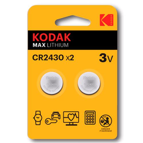 Kodak Cr2430 Batería Lithium 3V 2 Unds (30417755)