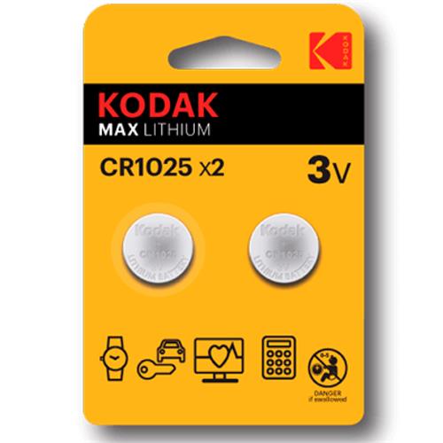 Kodak CR1025 Batería Lithium 3 Voltios 2 Unidades (30417724)