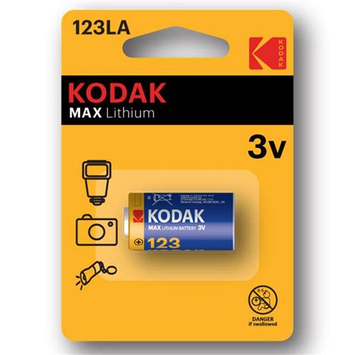 Kodak Cr123La  Batería Max Lithium 3V (30956223)
