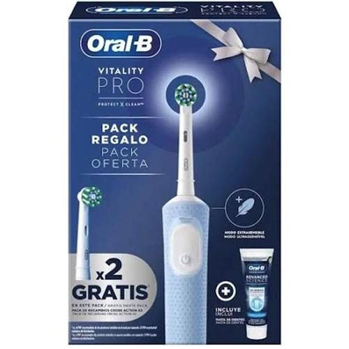Braun Oral-B Cepillo Vitality Pro + 2 Recambios+ Pasta Dientes (D103.413.3)