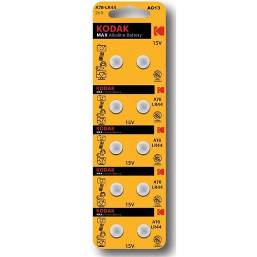 Kodak Ag13/Lr44/A76 Batería Lithium 1.5V 2X5 Unds (30413139)