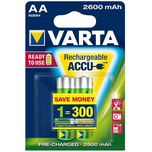 Varta Aa Recargable 2600 Mah 2 Unds