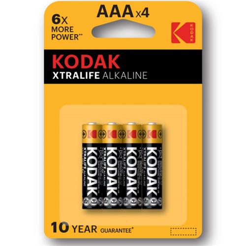 KODAK LR-03 AAA XTRALIFE ALKALINA 4 UNDS (30951990)