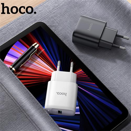 Hoco C140A Cargador USB-A QC 3.0 Blanco
