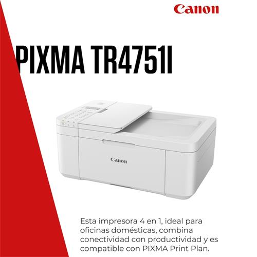 Canon Pixma TR4751I Impresora Multifunción Wifi con Alimentador y Doble Cara