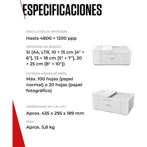 Canon Pixma TR4751I Impresora Multifunción Wifi con Alimentador y Doble Cara