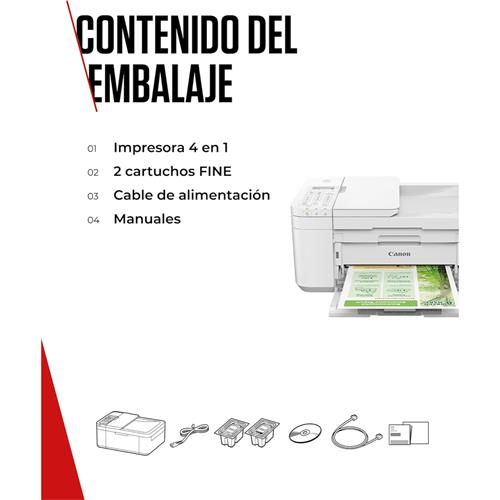Canon Pixma TR4751I Impresora Multifunción Wifi con Alimentador y Doble Cara