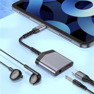 Hoco LS39 Adaptador USB-C a USB-C y Jack 3.5mm para Audio 2