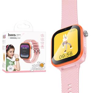 Hoco Y101 4G Smartwatch para Niños con SIM y GPS Rosa 2