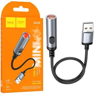 Hoco UA30 Mechero para Coche con Conexión USB-A y cable 30cm 2