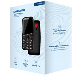 Daewoo DW8001BK Teléfono Móvil Senior Negro 2
