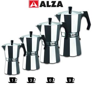 Alza BASIC Cafetera Aluminio 9 Tazas para Vitrocerámica y Gas 2