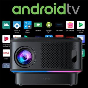 Havit PJ300 Pro Proyector Full HD, 550 Lúmenes, Android TV y WIFI 6 2