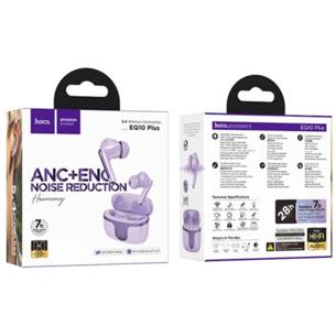 Hoco EQ10 Plus Auricular Inalámbrico con Cancelación de Ruido Activa Púrpura 2