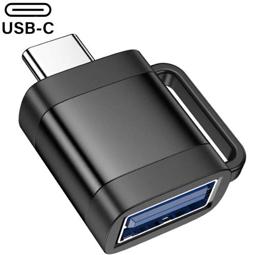 Hoco UA31C Adaptador OTG USB-C a USB-A Negro