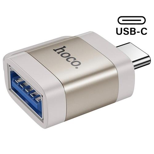 Hoco UA31C Adaptador OTG USB-C a USB-A Gris
