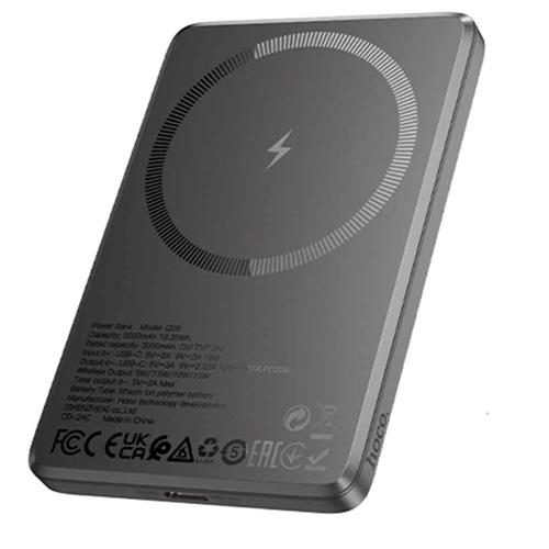 Powerbank Hoco Q26 Magsafe PD20W 5.000 mAh Metal Gray