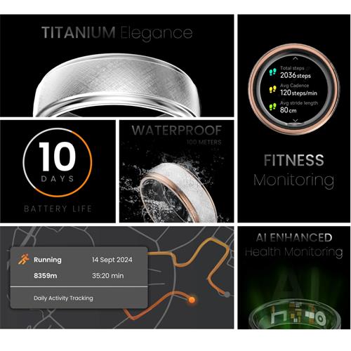 FUTURERING2 Titanium Silver 62mm- 10