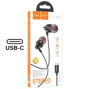 Hoco M90 Auricular USB-C con Micrófono Negro 2