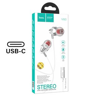Hoco M90 Auricular USB-C con Micrófono Plata 2