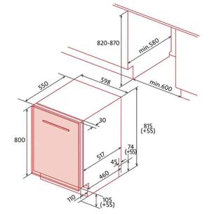 Nodor DW6142 I 14C Lavavajillas de Integracion 2
