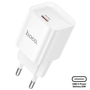 Cargador USB-C 20W Hoco C146A PD20W Blanco 2