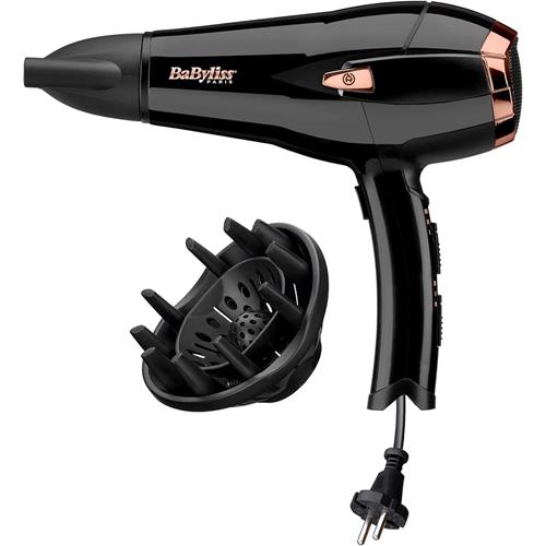 Babyliss D373E Secador 2000W con cable retráctil Negro