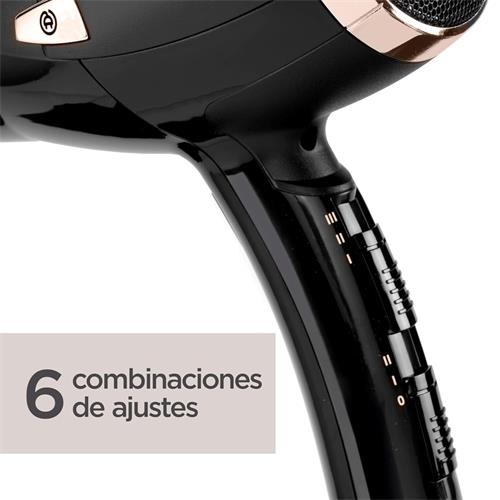 Babyliss D373E Secador 2000W con cable retráctil Negro