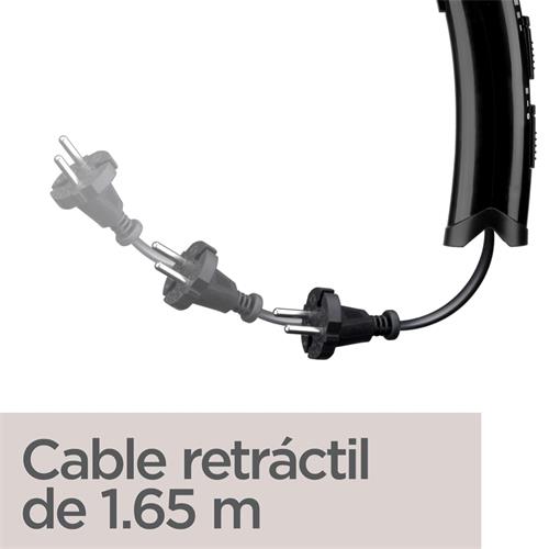 Babyliss D373E Secador 2000W con cable retráctil Negro