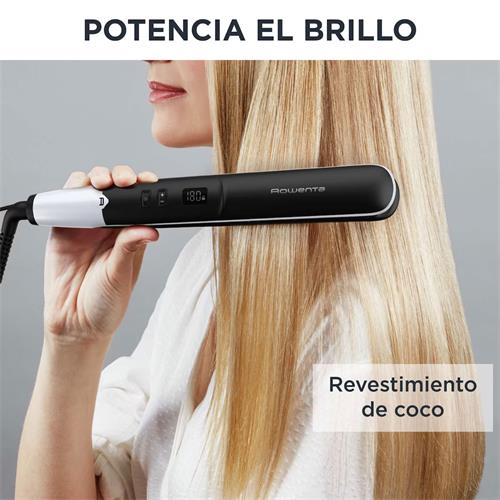 Rowenta SF4621F0 Express Shine Coco Plancha de Pelo de Cerámica con 210º