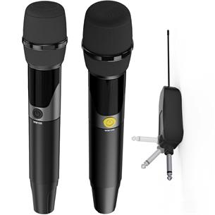 HiFuture WM100 Pack de 2 Micrófonos Inalámbricos 2.4G Recargables 2
