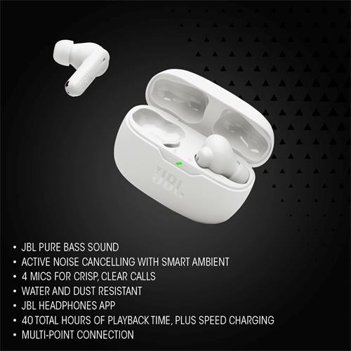 Jbl Wave Beam 2 Auricular Inalámbrico Cancelación Ruido Blanco