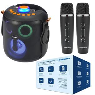 Daewoo DW3008 Altavoz Karaoke Bluetooth y USB 15W Recargable con 2 MIcros 2