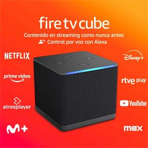 Amazon Fire TV Cube (2022), Control por Voz Alexa, WiFi 6, Ultra HD 4K 2
