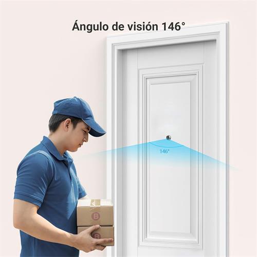Ezviz HP2 Mirilla Inteligente Wifi con Pantalla 4.3" Plata