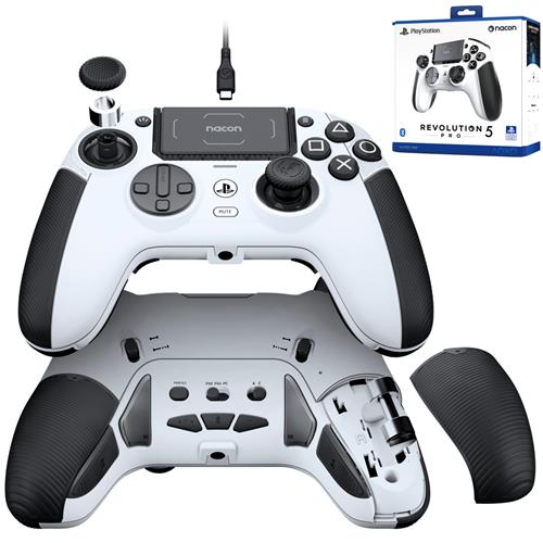 Nacon Mando Revolution 5 Pro Oficial para Playstation 5 Blanco (PS5RP5WSPPT)
