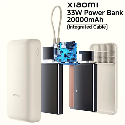 Xiaomi Powerbank 20.000 mAh 33W con Cable Integrado Ice Blue (BHR8975GL)