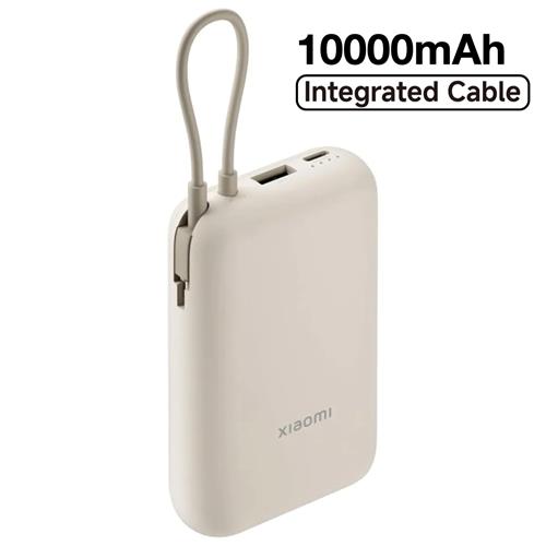 Xiaomi Powerbank 10.000 mAh 22.50W  Con Cable Integrado Tan Beige (BHR9072GL)