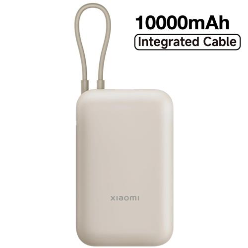 Xiaomi Powerbank 10.000 mAh 22.50W  Con Cable Integrado Tan Beige (BHR9072GL)