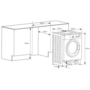 Nodor WM1480I 8KG 1400rpm Lavadora Integración 2