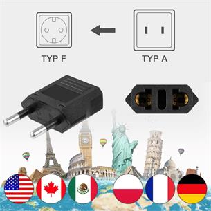 Adaptador De Viaje Usa-Eur 2