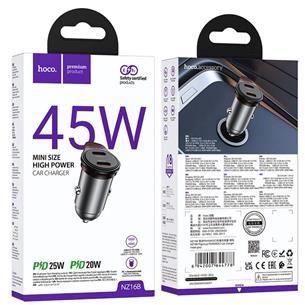 Cargador Coche USB-C 45W Hoco NZ16B con Salida Doble 2